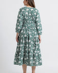 Sahiba Block Print Dress - Desert