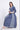 Panelled Cotton Maxi Dress - Blue