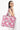 Cotton Tote Bag With Zip - White Pink