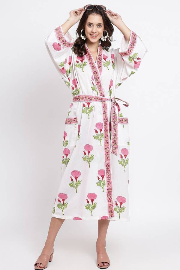 Cotton Kimono - Pink