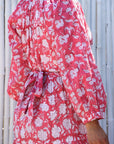 Boho Maxi Dress - Pink