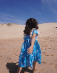 Adah Cotton Kids Dress - Crab Print - Hi Handmade
