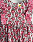 Adah Cotton Kids Dress - Pink - Hi Handmade