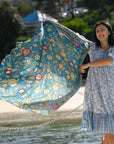 Beach Sarong - Boho Blue - Hi Handmade