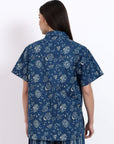 Bella Cotton Shirt - Blue - Hi Handmade