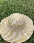 Block Print Reversible Hat - Orange - Hi Handmade