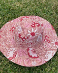 Block Print Reversible Hat - Pink - Hi Handmade