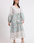 Cotton Dress Maxi - White - Hi Handmade
