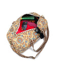 Cotton Duffle Bag - Beige Botanical - Hi Handmade