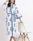 Cotton Kimono - Blue - Hi Handmade
