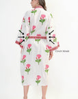 Cotton Kimono - Pink - Hi Handmade