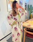 Cotton Kimono Robe - Orchid - Hi Handmade
