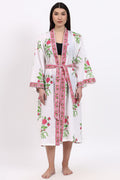 Cotton Kimono Robe - Rose