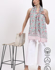 Cotton Scarf - Lotus - Hi Handmade