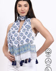 Cotton Scarf - Tulip - Hi Handmade