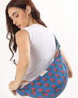 Cotton Sling Bag - Blue - Hi Handmade