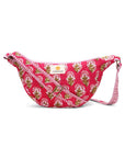 Cotton Sling Bag - Pink - Hi Handmade