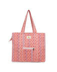 Cotton Tote Bag With Zip - Petal Peach - Hi Handmade