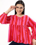 Dera Cotton Top - Pink