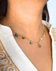 Elegant Emerald - Necklace - Hi Handmade