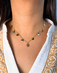 Elegant Emerald - Necklace - Hi Handmade