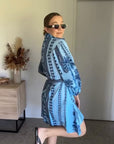 Sia Shirt Dress - Oyster Bay
