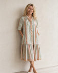 Sara Shirt Dress - Green