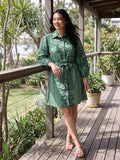 Sia Shirt Dress - Fern Bay