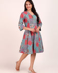 Panel Midi Dress