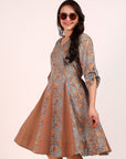 Panel Midi Dress