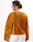 Cara Velvet Jacket - Mustard
