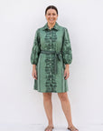 Sia Shirt Dress - Fern Bay