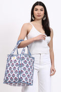 Cotton Reusable Bag - Blue