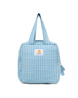 Insulated Lunch Bag - Argyle Ocean - Hi Handmade
