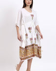 Kaftan Cotton Cover Up - Palm - Hi Handmade