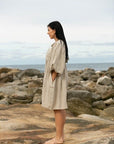 Noor Natural Linen Midi Dress - Hi Handmade