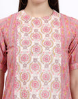 Panel Shift Dress - Pink - Hi Handmade