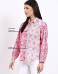 Panel Shirt - Pink - Hi Handmade