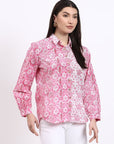 Panel Shirt - Pink - Hi Handmade