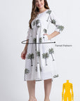 Paro Cotton Midi Dress - Hi Handmade