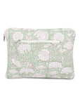 Quilted Laptop Sleeve - Sage Green - Hi Handmade