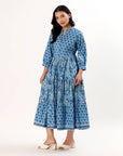 Sahiba Maxi Dress - Ocean - Hi Handmade