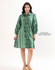 Sia Shirt Dress - Fern Bay - Hi Handmade