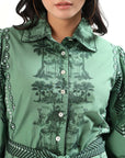 Sia Shirt Dress - Fern Bay - Hi Handmade