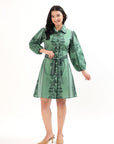 Sia Shirt Dress - Fern Bay - Hi Handmade