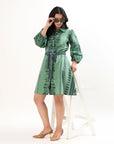 Sia Shirt Dress - Fern Bay - Hi Handmade