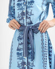 Sia Shirt Dress - Oyster Bay - Hi Handmade