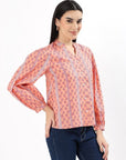 Soft Bloom Cotton Top - Peach - Hi Handmade