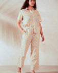 Sydney Cotton Lounge Pant - Coral - Hi Handmade