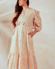 Sydney Maxi Shirt Dress - Coral - Hi Handmade